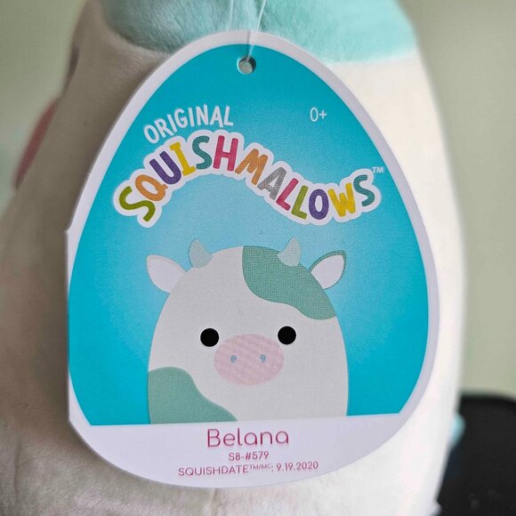 NWT 8" Belana the blue cow Squishmallow - Picture 2 of 2